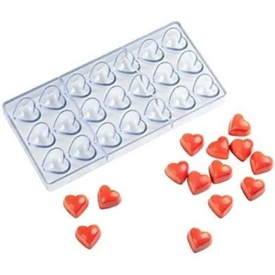 Finedecor Heart Shaped Polycarbonate Chocolate Mold (21 Cavities) - 3