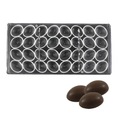 Finedecor Oval Shaped Polycarbonate Chocolate Mold (32 Cavities) - 3