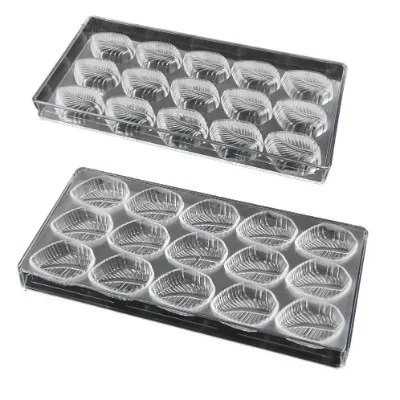 Finedecor Leaf Shaped Polycarbonate Chocolate Mold (15 Cavities) - 4