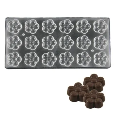 Finedecor Flower Shaped Polycarbonate Chocolate Mold (18 Cavities) - 3