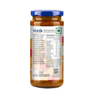 Veeba Garlic Chilli Chutney 250gm - 2