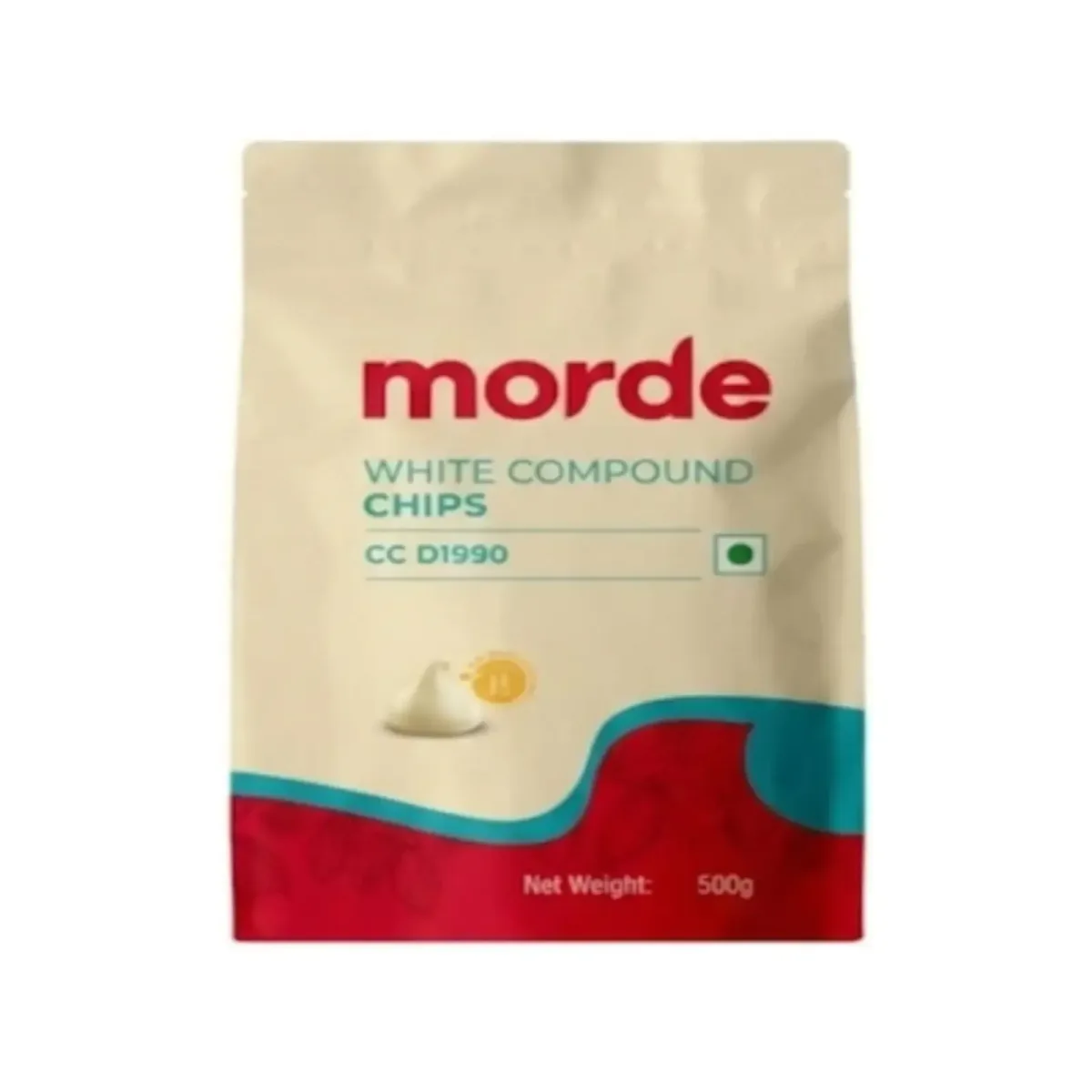 Morde White Choco Chips (White Compound Chips) - 1