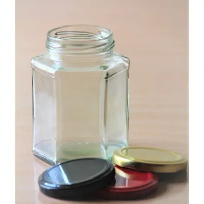Hexa Glass Jar 250ml - 1