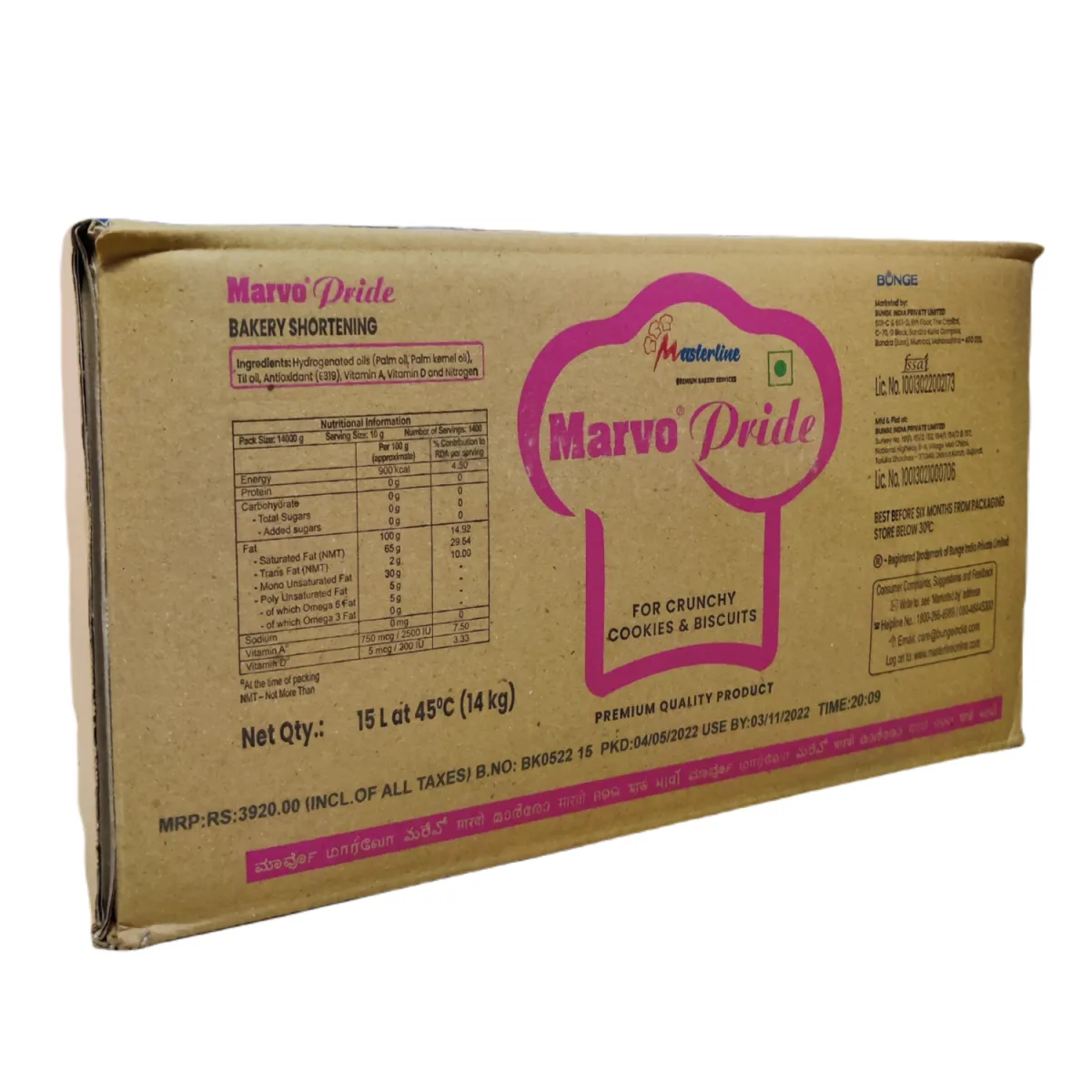 Masterline Margarine Marvo Pride 14Kg - 1