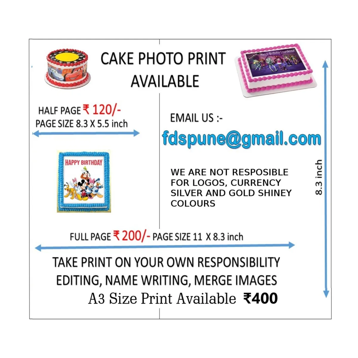 Edible Customize Photo Print A4 - 1