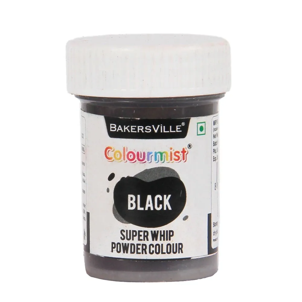 Colourmist Super Whip Edible Powder Colour 5Gm Black - 1