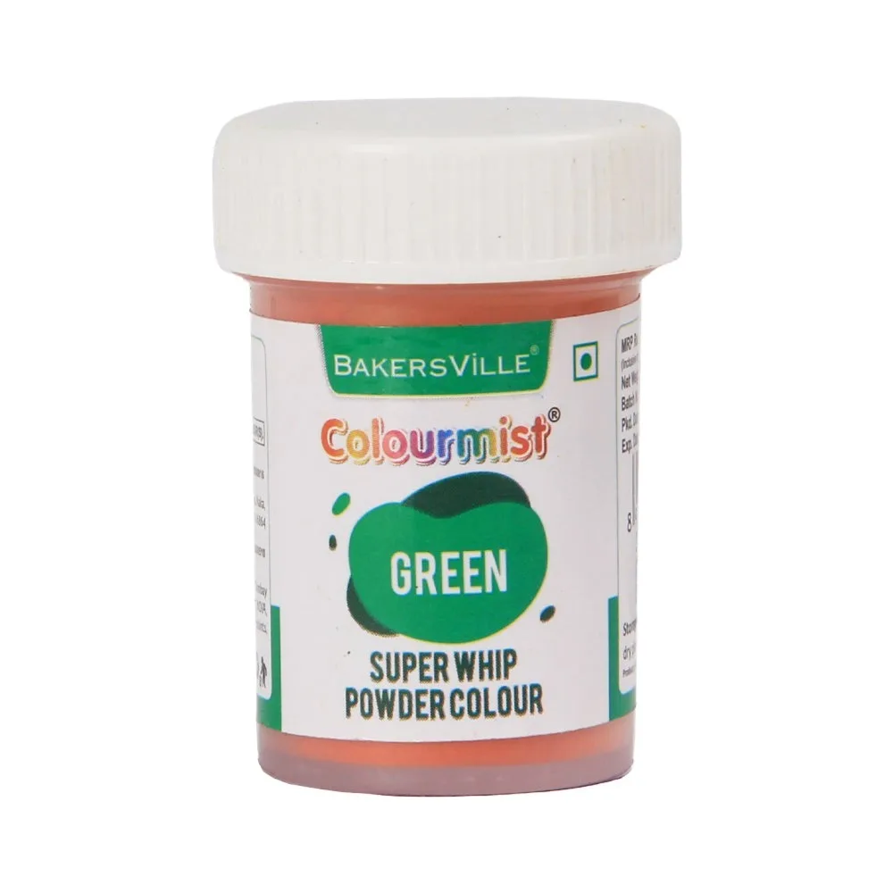 Colourmist Super Whip Edible Powder Colour 5Gm Green - 1