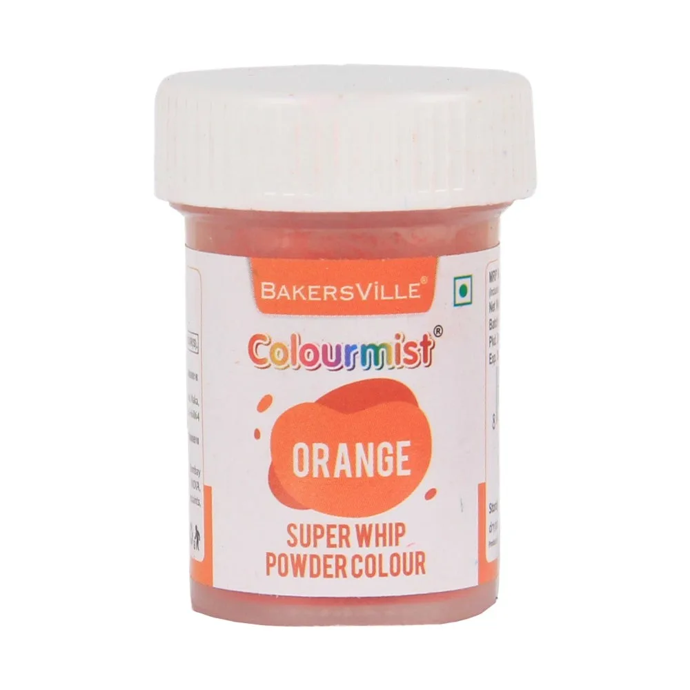 Colourmist Super Whip Edible Powder Colour 5Gm Orange - 1