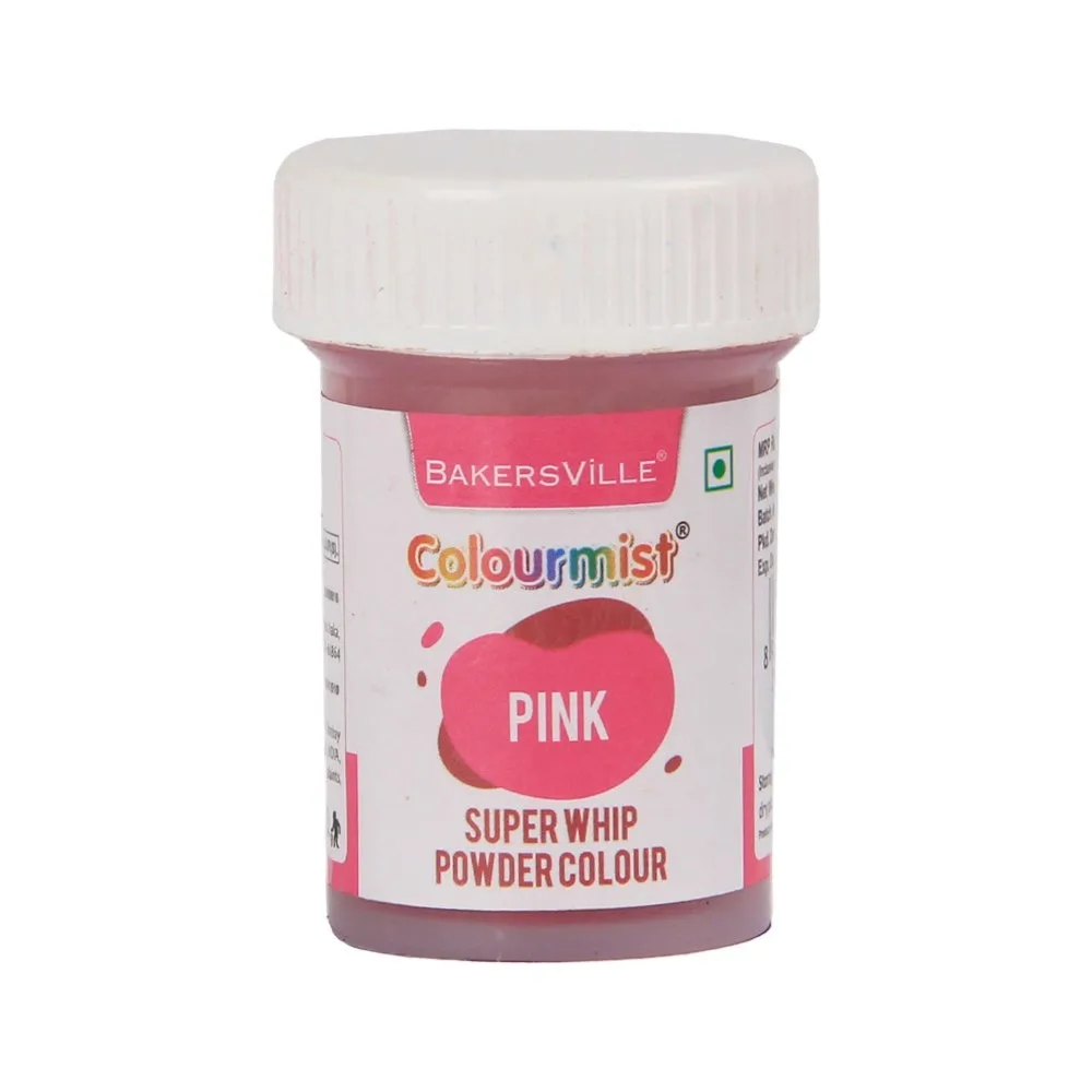 Colourmist Super Whip Edible Powder Colour 5Gm Pink - 1