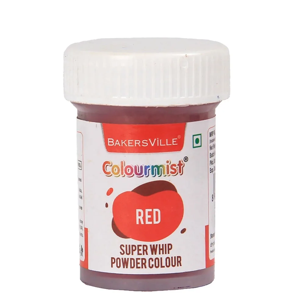 Colourmist Super Whip Edible Powder Colour 5Gm Red - 1