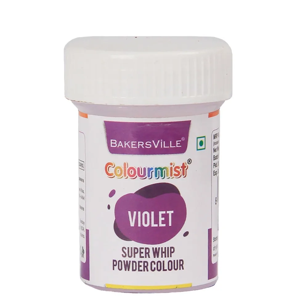 Colourmist Super Whip Edible Powder Colour 5Gm Violet - 1