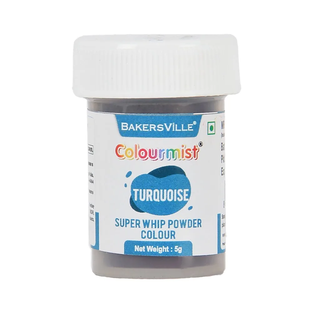 Colourmist Super Whip Edible Powder Colour 5Gm Turquoise - 1