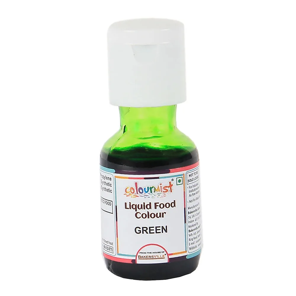 Colourmist Liquid Food Colour 20 Gm Green - 1