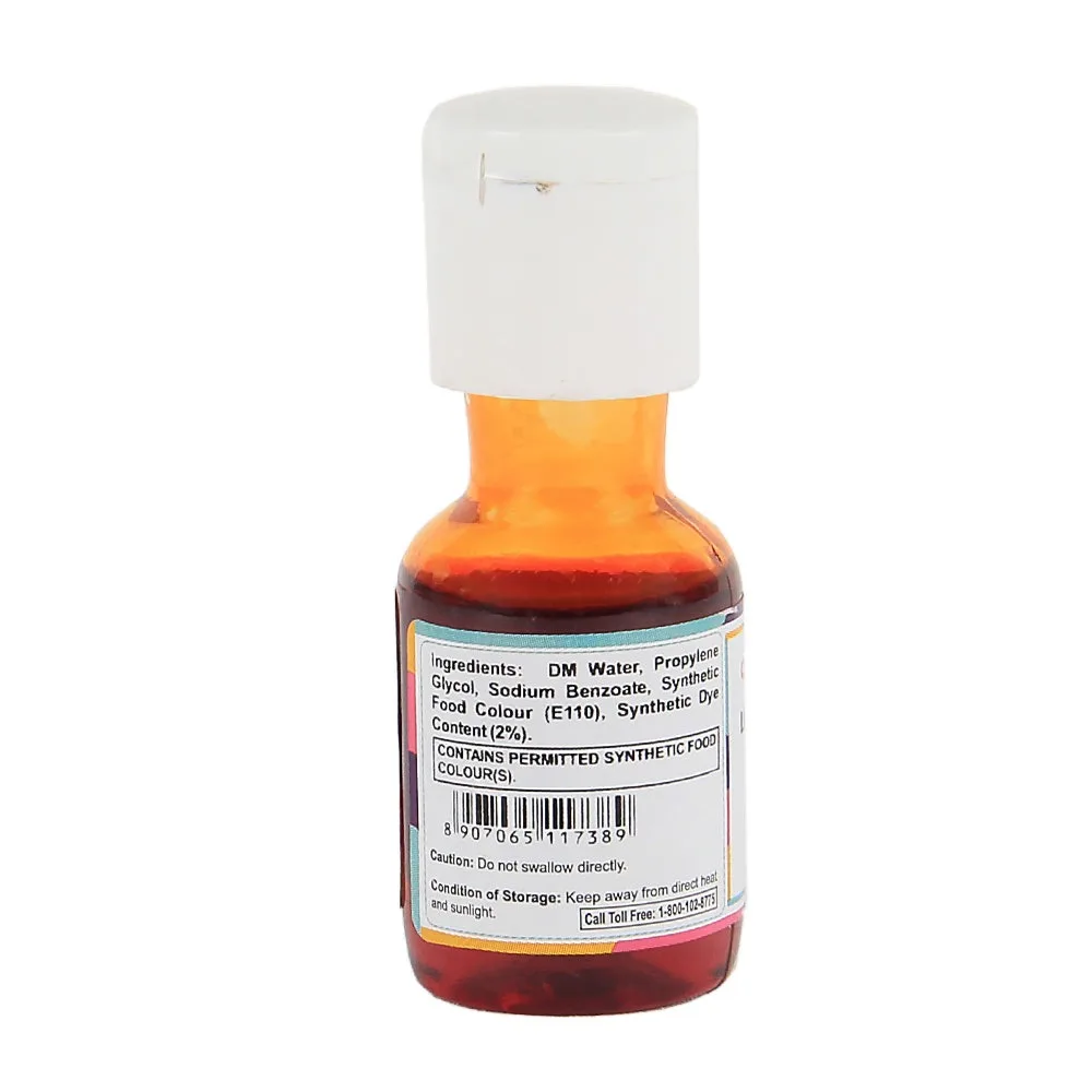 Colourmist Liquid Food Colour 20 Gm Orange - 2