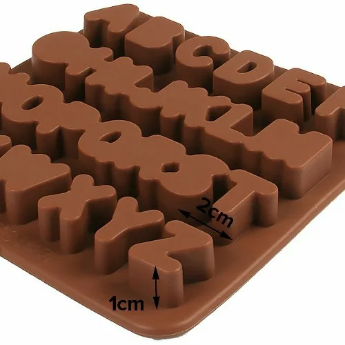 FINEDECOR SILICON CHOCOLATE MOULD ALPHABET - 4
