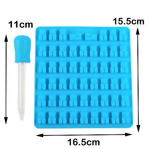SILICONE GUMMY BEAR MOULD WITH DROPPER - 2