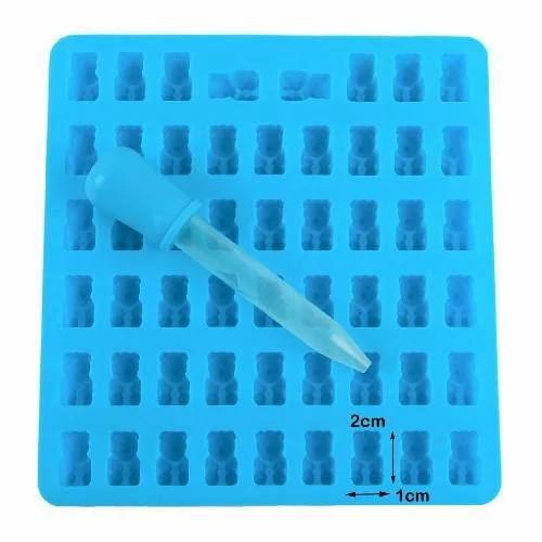 SILICONE GUMMY BEAR MOULD WITH DROPPER - 3
