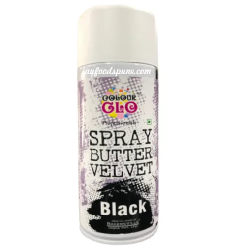 Colourglo Professionals Spray Butter Velvet Colour 400Ml Black - 1