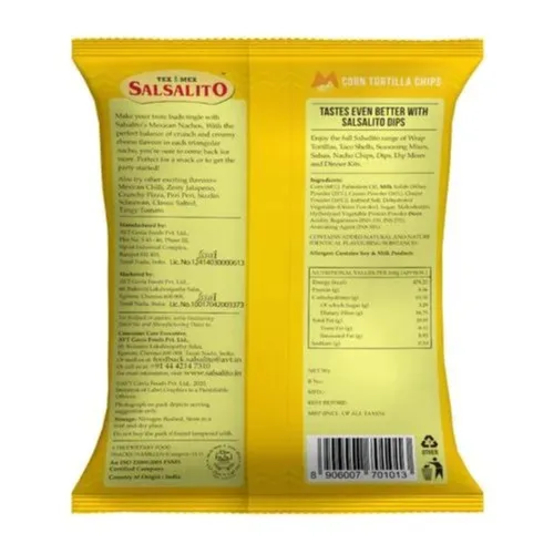 Salsalito Creamy Cheese Nachos Chips 150gm - 2