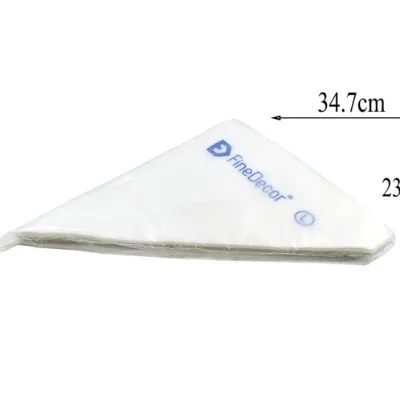 Finedecor Plastic Piping Pastry Bag (White, Large, 35 x 24 cm/14 x 9 Inch) - 100 - 2