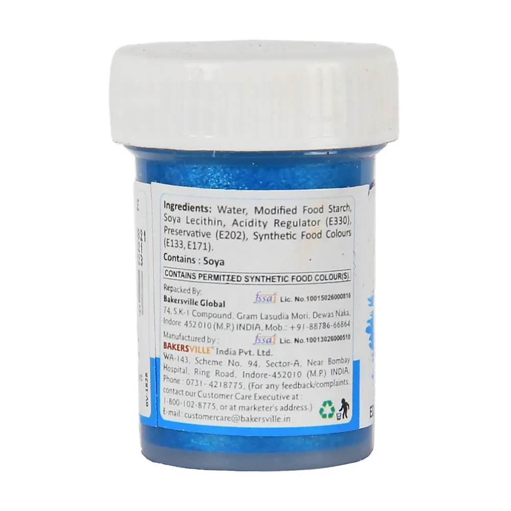 Colourmist Edible Metallic Paint 20Gm Blue - 2