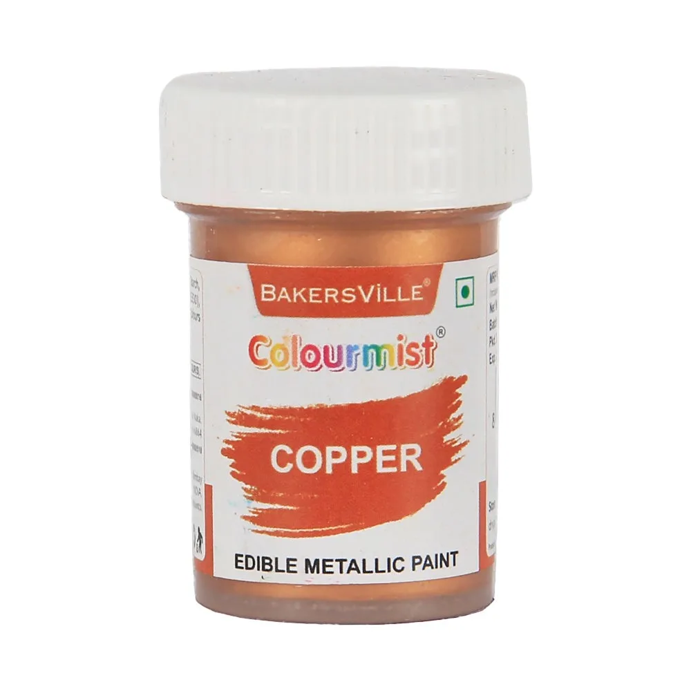 Colourmist Edible Metallic Paint 20Gm Copper - 1