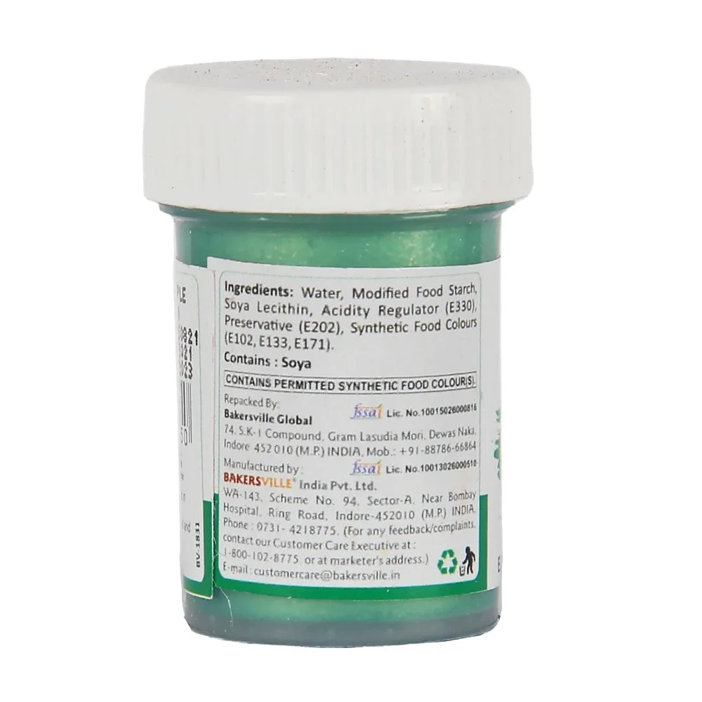 Colourmist Edible Metallic Paint 20Gm Green - 2