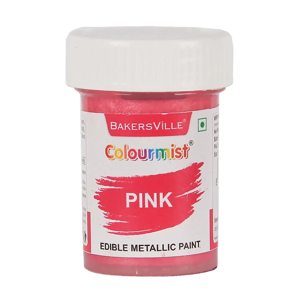 Colourmist Edible Metallic Paint 20Gm Pink - 1