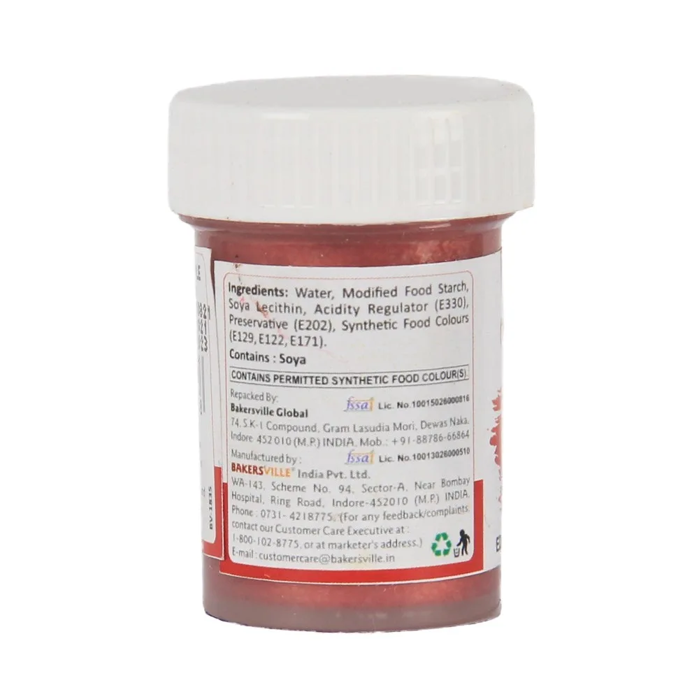 Colourmist Edible Metallic Paint 20Gm Ruby - 2