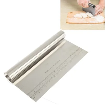 Finedecor Dough Pastry Scraper/cutter/chopper Stainless Steel Mirror Polished - 1