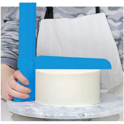 Finedecor Adjustable Cake Scraper, Adjustable Cake Smoother / Fondant Spatulas - 2