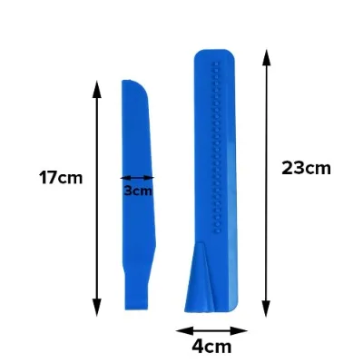 Finedecor Adjustable Cake Scraper, Adjustable Cake Smoother / Fondant Spatulas - 4