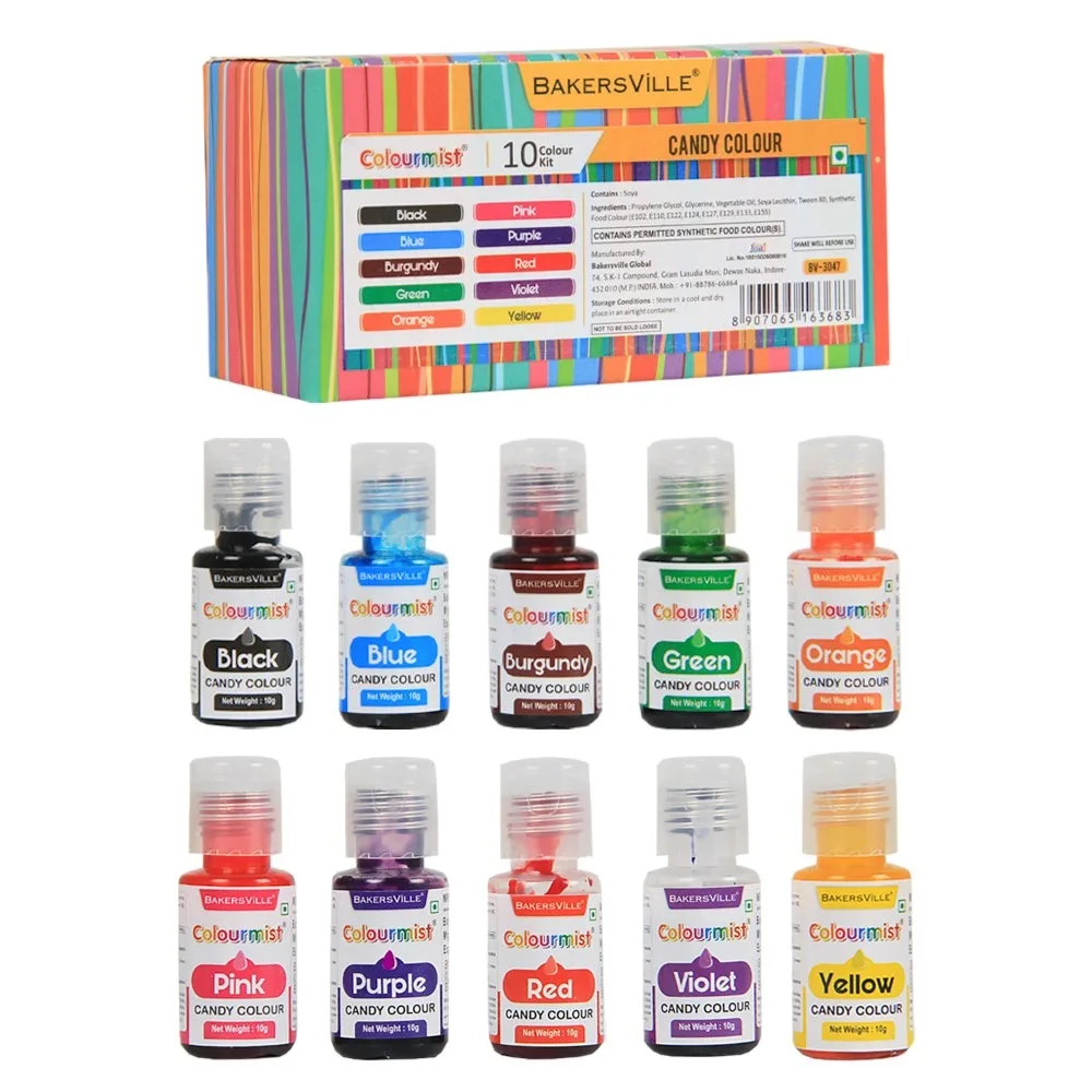 Colourmist Oil Candy Colour  20gm Assorted 10gm X 10pcs - 2