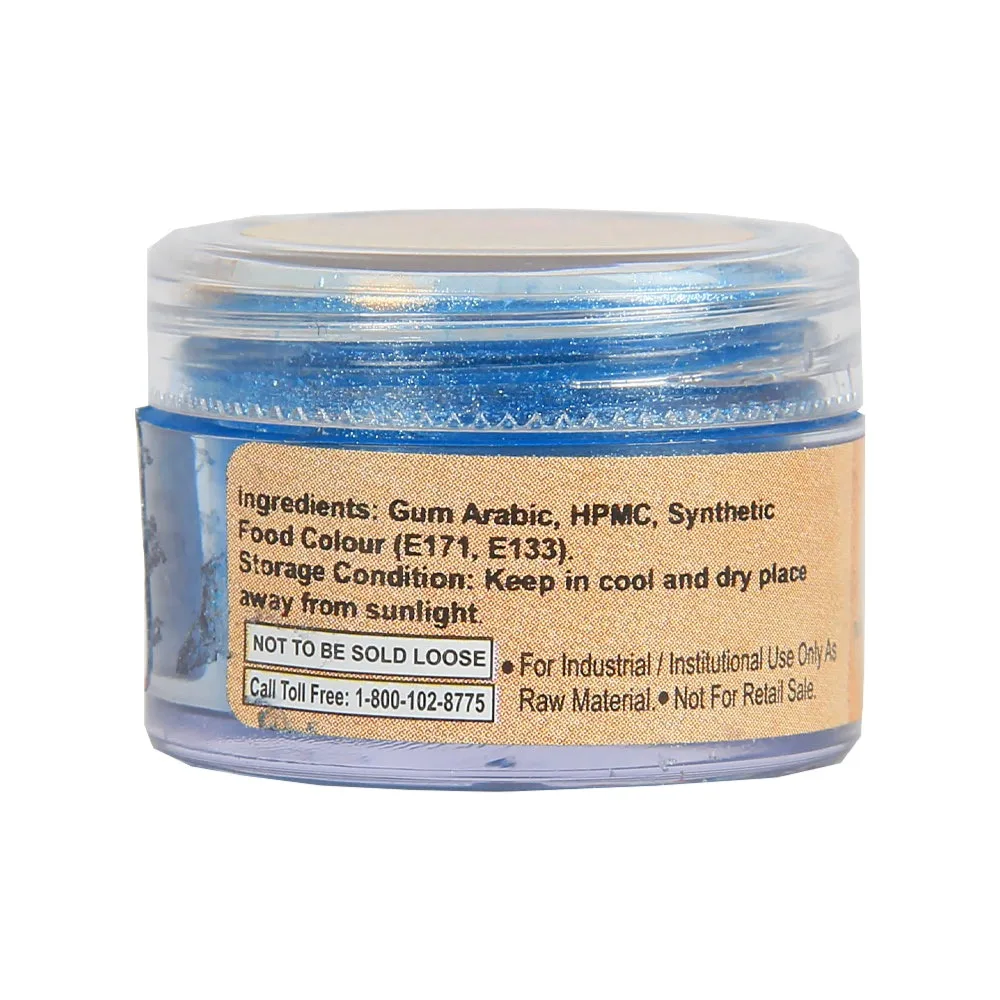Glint Edible Luster Dust 5gm Blue - 2