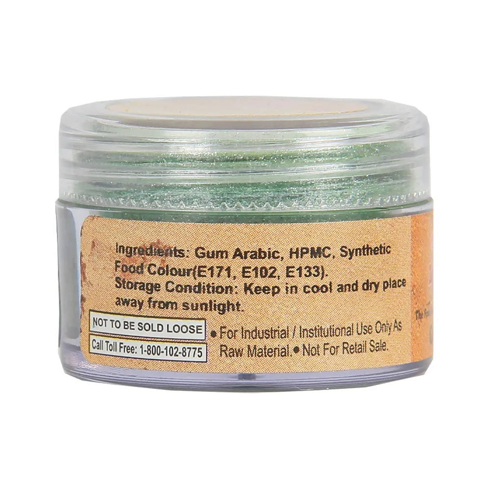 Glint Edible Luster Dust 5gm Green - 2