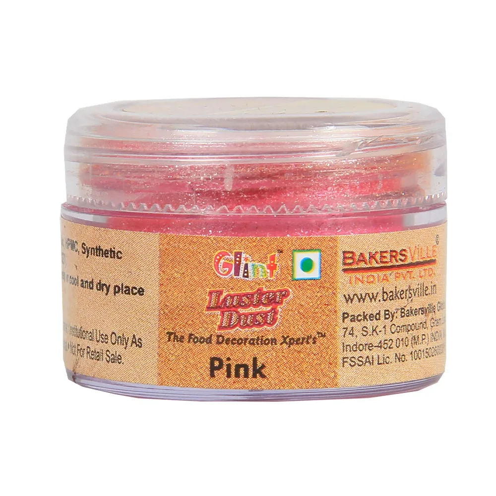 Glint Edible Luster Dust 5gm Pink - 1