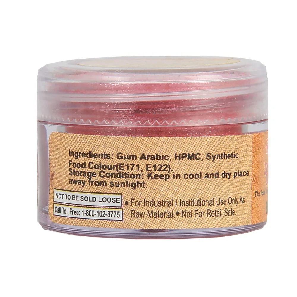 Glint Edible Luster Dust 5gm Red - 2