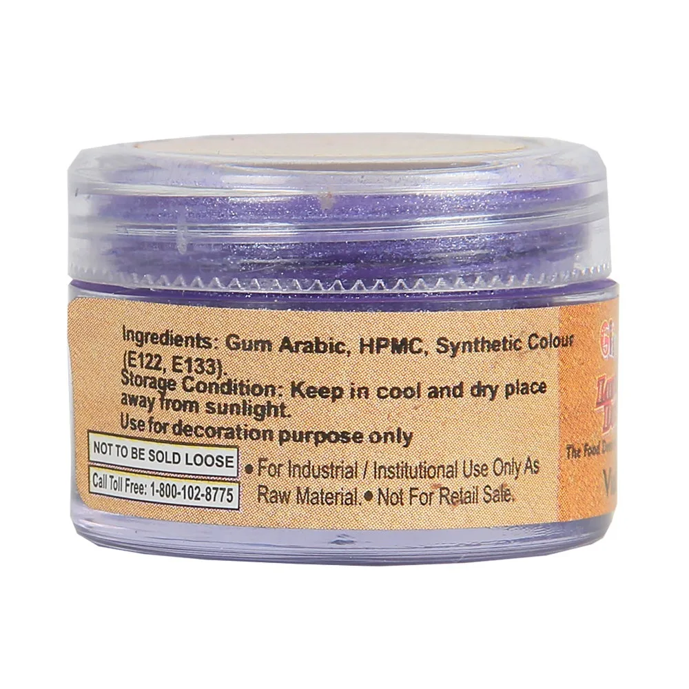 Glint Edible Luster Dust 5gm violet - 2