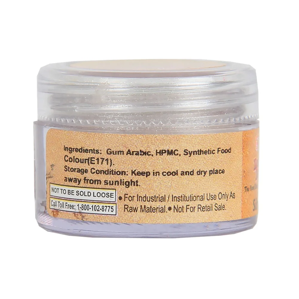 Glint Edible Luster Dust 5gm Silver - 2