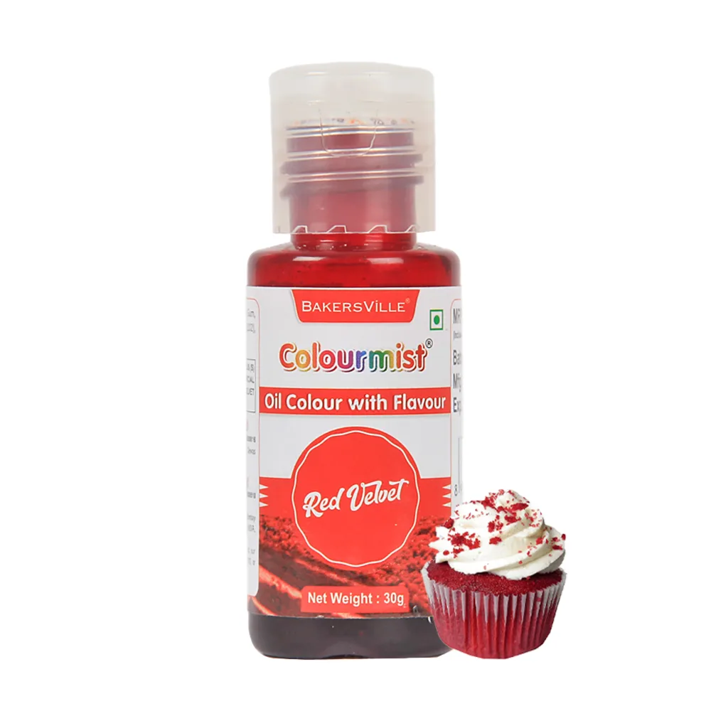 Colourmist Oil Colour With Flavour 30Gm Redvelvet - 1