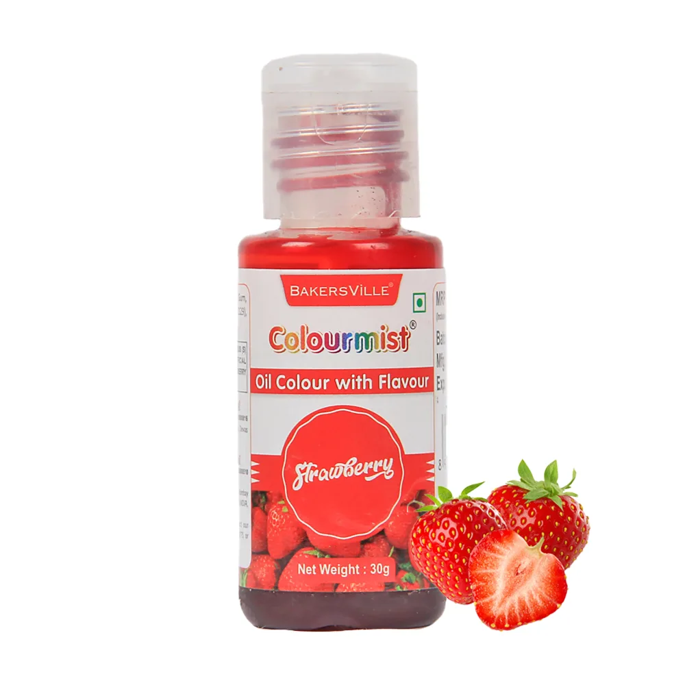 Colourmist Oil Colour With Flavour 30Gm Strawberry - 1