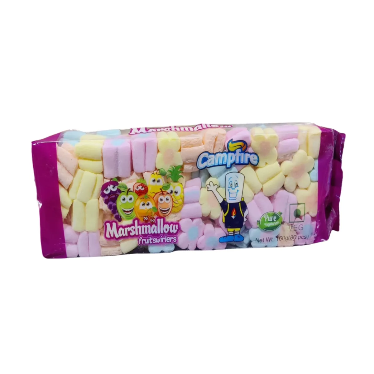 Marshmallow Fruitswirlers 160g (80Pcs) - 1