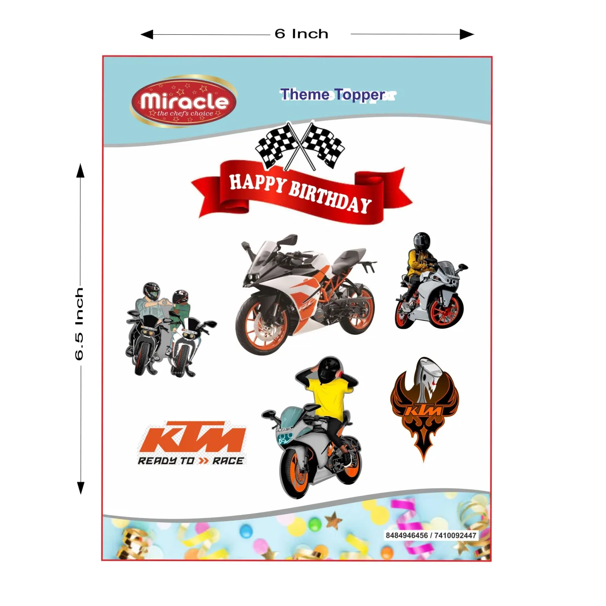 Miracle Paper Tag KTM Theme - 1