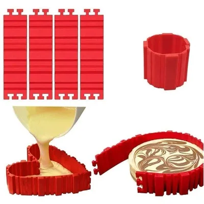 FINEDECOR 4 PCS SILICONE CAKE MOLD MAGIC BAKE SNAKE-DIY BAKING MOULD NONSTICK TO - 1