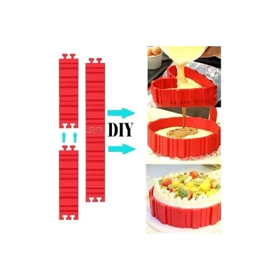FINEDECOR 4 PCS SILICONE CAKE MOLD MAGIC BAKE SNAKE-DIY BAKING MOULD NONSTICK TO - 3
