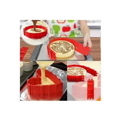 FINEDECOR 4 PCS SILICONE CAKE MOLD MAGIC BAKE SNAKE-DIY BAKING MOULD NONSTICK TO - 4