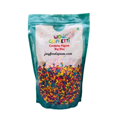 Confeito Figura Jumbo Disk  Wow Confetti 1kg - 1