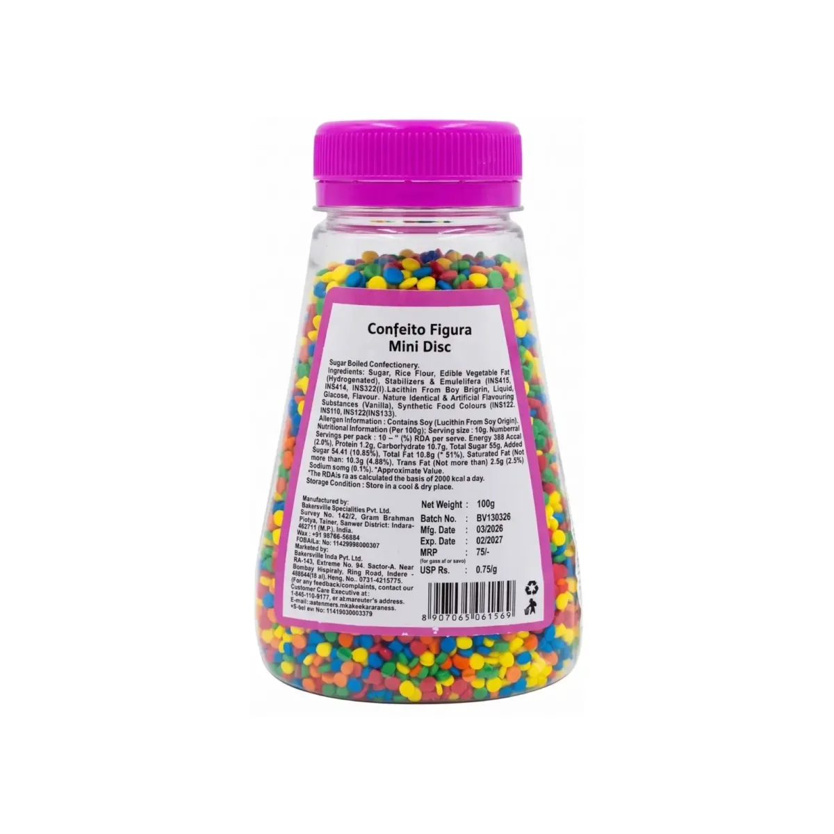 Confeito Figura Mini Disc Wow Confetti 125g - 3