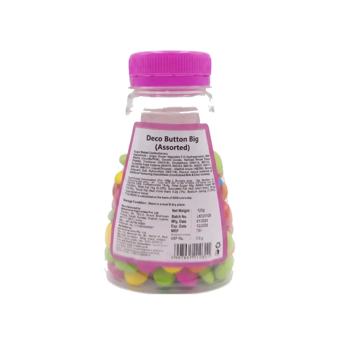 Deco Button Big Wow Confetti 125g - 3