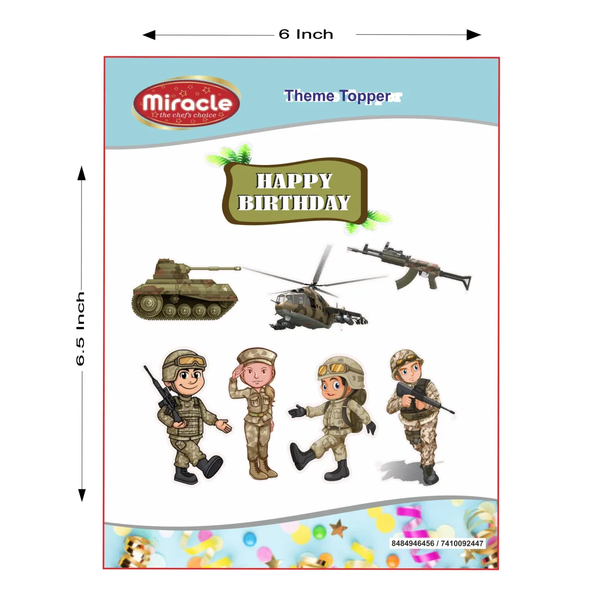 Miracle Paper Tag Army Theme - 1
